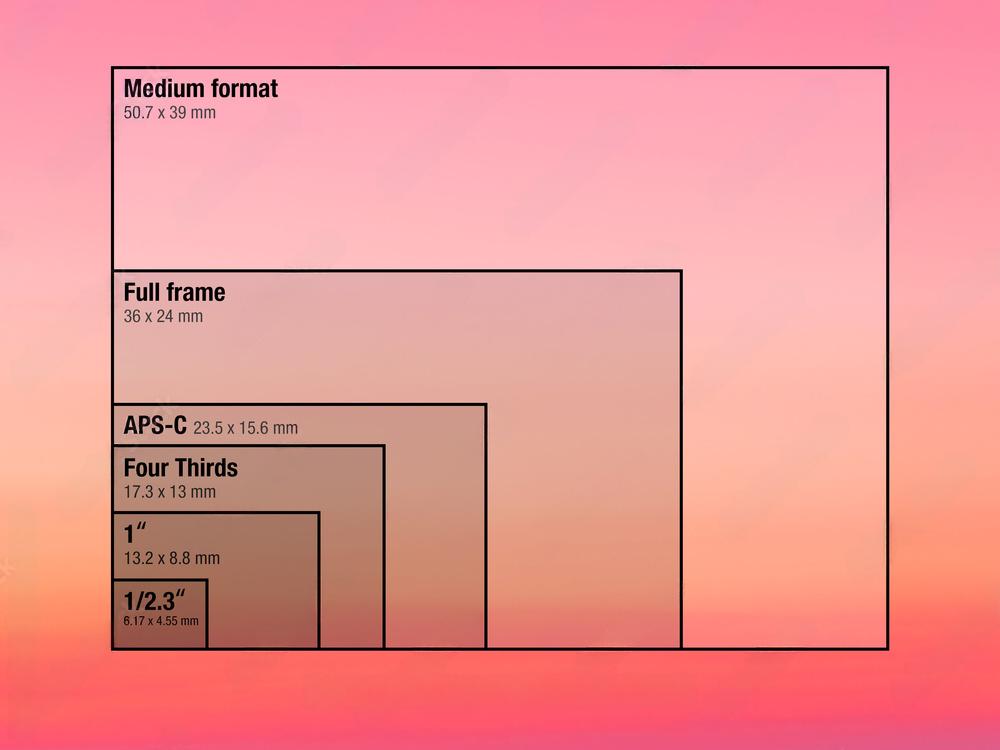 Camera sensor sizes